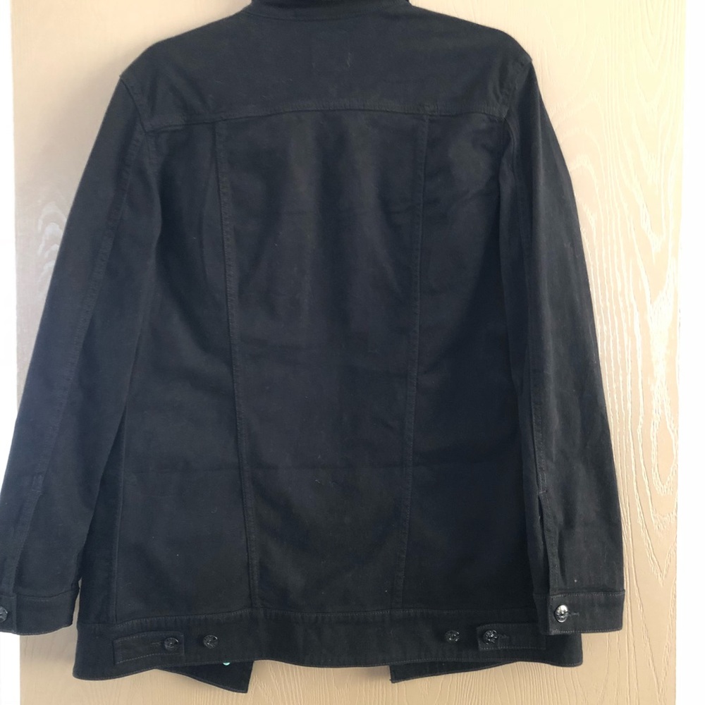 Lularoe Black Solid Jaxson Jacket Denim - image 4